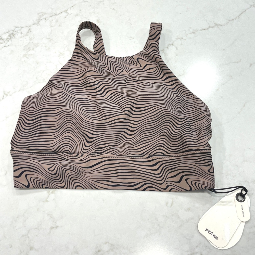 Prana NEW Bikini High Neck Top High Rise Bottom Womens XS Beach Swimsuit - Picture 5 of 13